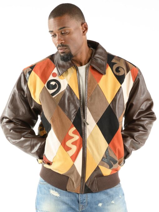 Pelle Pelle Brown Retro Diamond Jacket