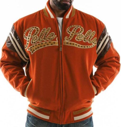 Pelle Pelle Orange Vintage International Wool Jacket