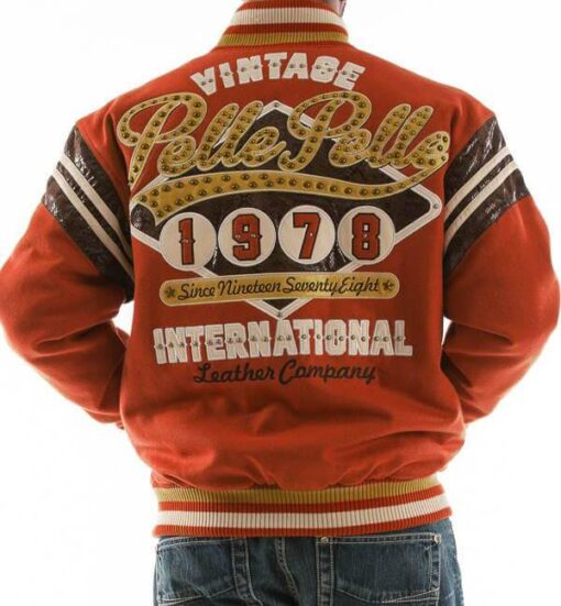 Pelle Pelle Orange Vintage International Wool Jacket