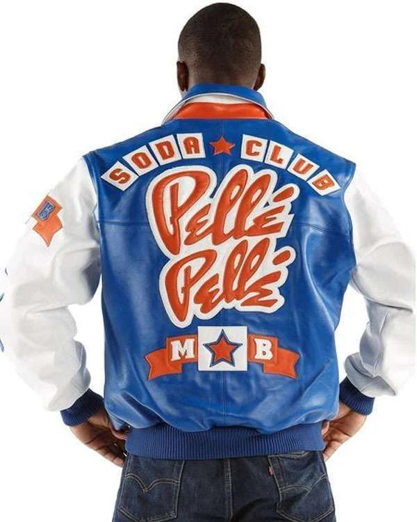 Pelle Pelle Soda Club Blue Leather Jacket