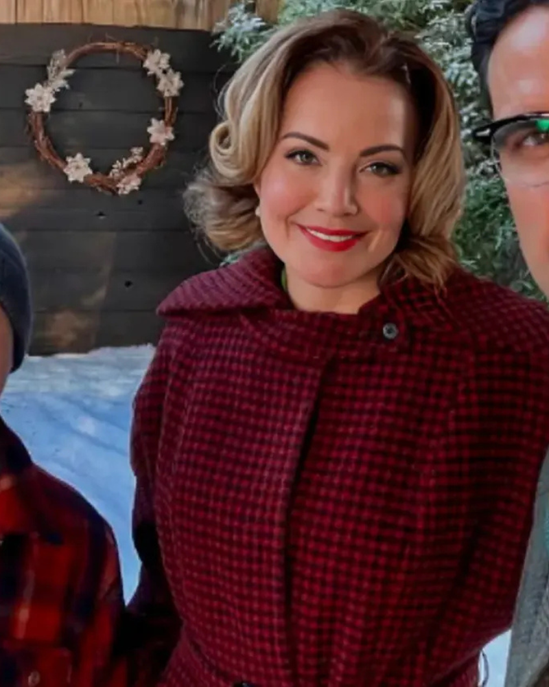 Penny Happy Holidays From Cherry Lane Checked Coat
