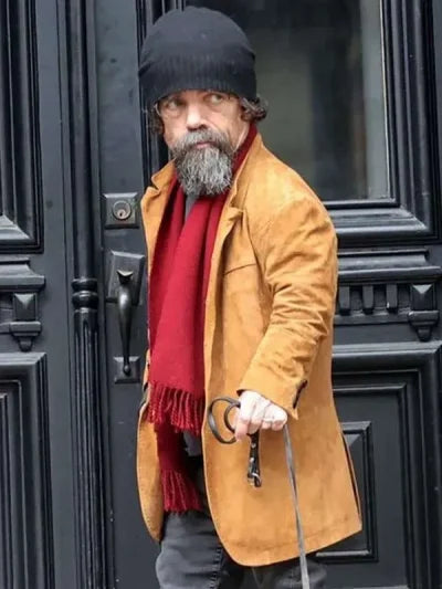 Peter Dinklage She Came To Me 2023 Brown Coat
