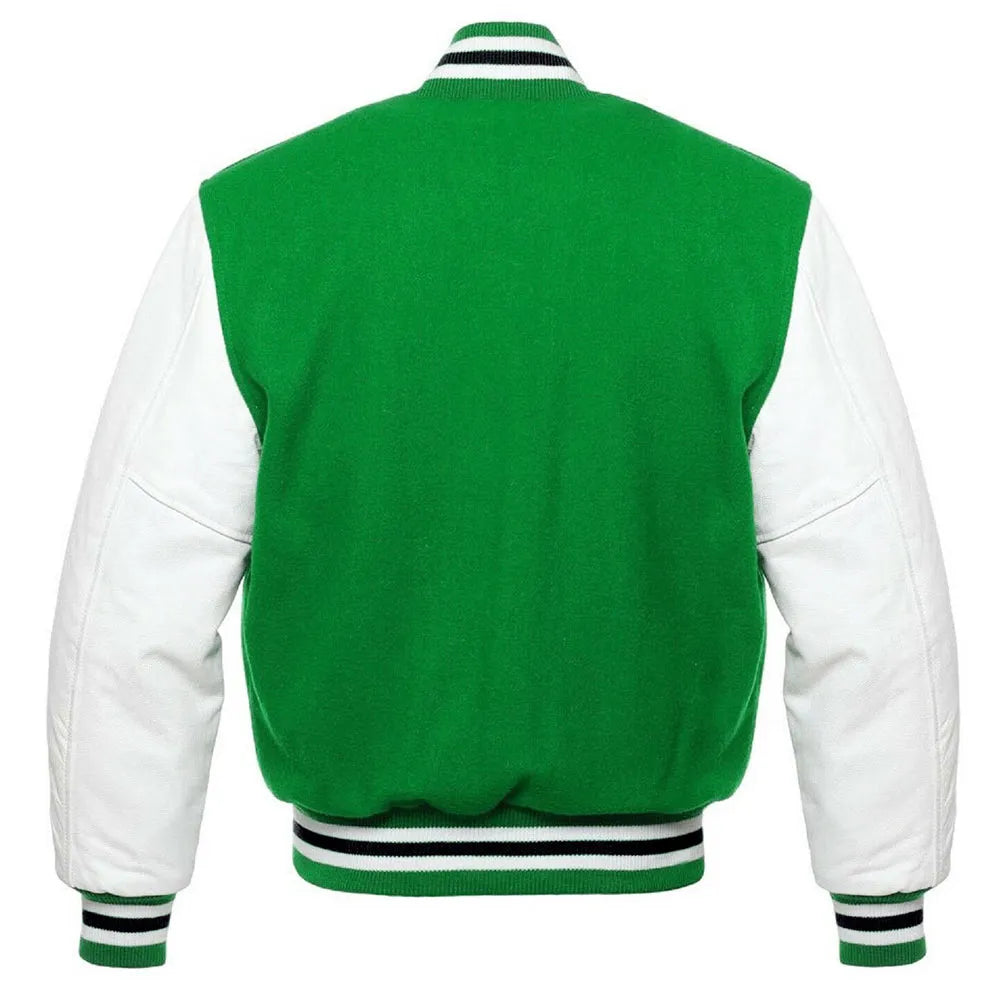 Philadelphia Eagles Vintage Varsity Green And White Jacket