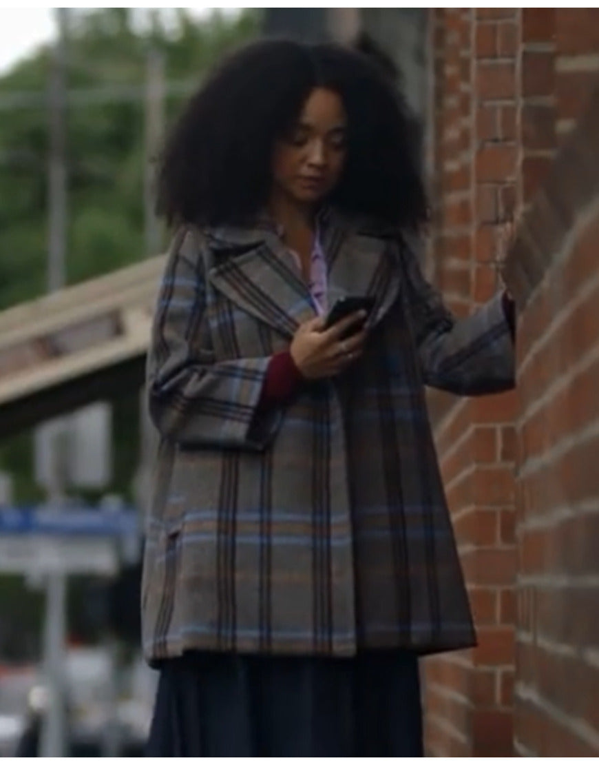 Safe Home 2023 Aisha Dee Check Coat