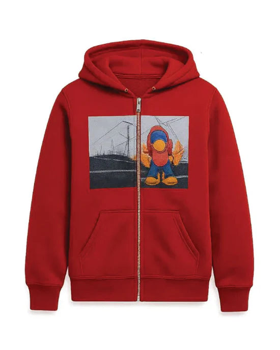 Dallas Jackets - Playdate Benjamin Pajak Red Graphic Hoodie