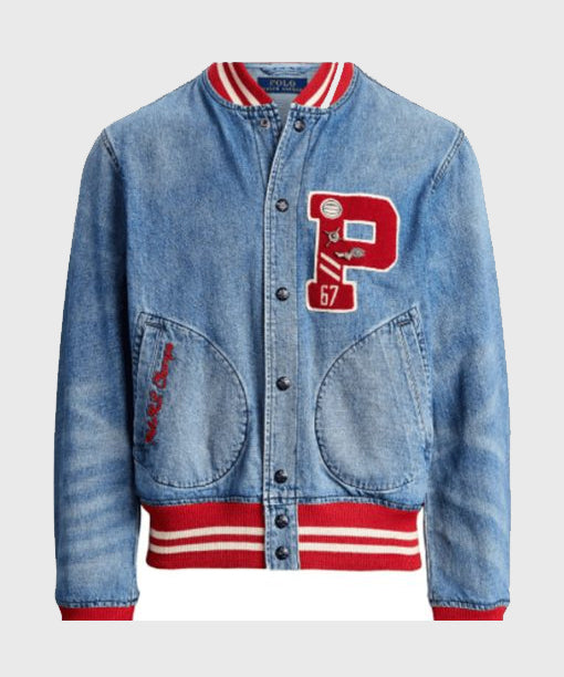 Polo Ralph Lauren Denim Letterman Jacket