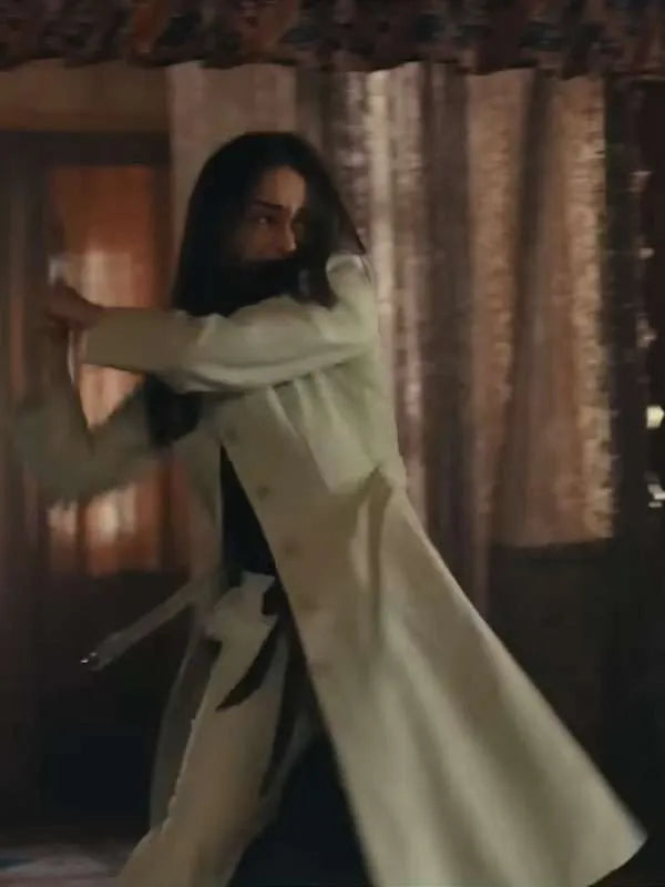 Ponies Emilia Clarke White Trench Coat