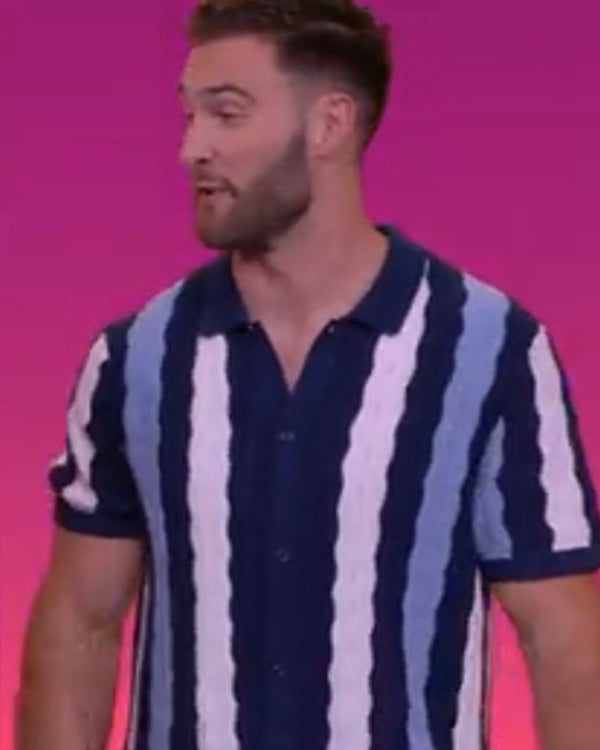 Pop The Balloon Live S01 Braeden Paterson Striped Polo Top