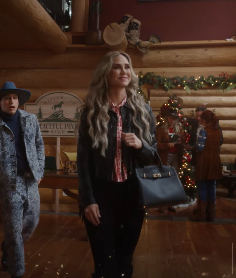 A Royal Montana Christmas 2025 Fiona Gubelmann Leather Jacket