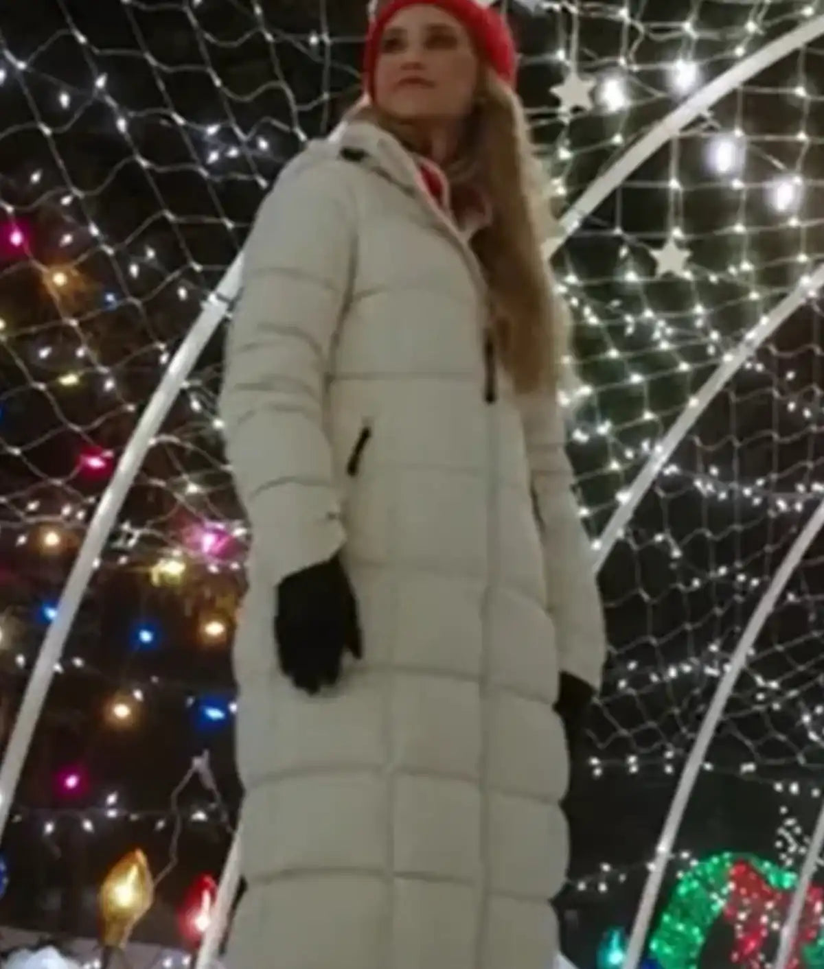 A Royal Montana Christmas 2025 Fiona Gubelmann Puffer Coat