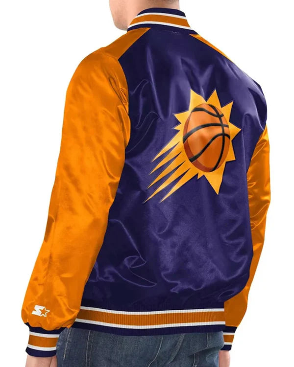 Men’s Pro Standard Black Phoenix Suns Team Remix Varsity Full-Zip Jacket
