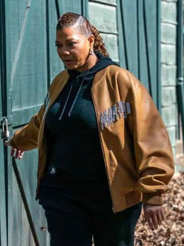 The Equalizer S03 Queen Latifah Brown Bomber Jacket