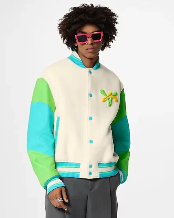 Rainbow Playground Varsity Jacket