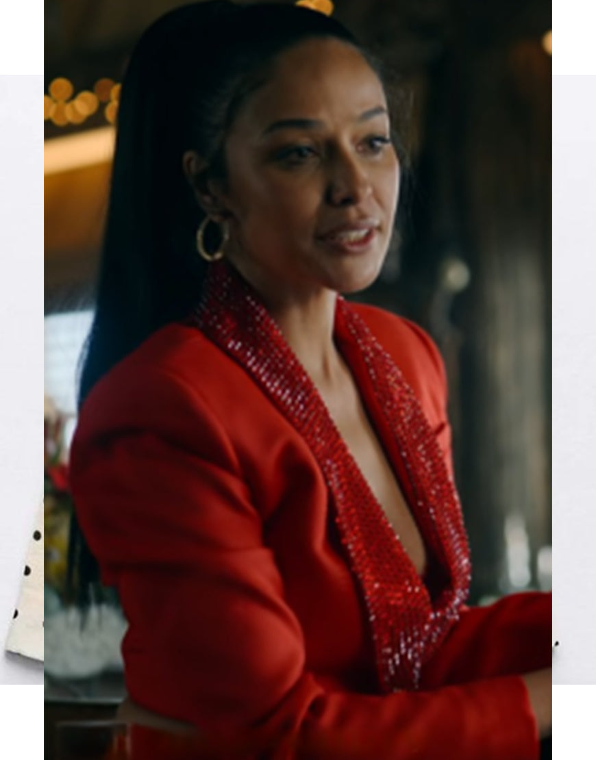 Ransom Canyon 2025 Meta Golding Red Cropped Blazer