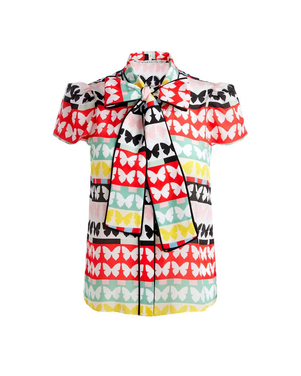 Real Housewives Of Beverly Hills Kathy Hilton Butterfly Bow Top