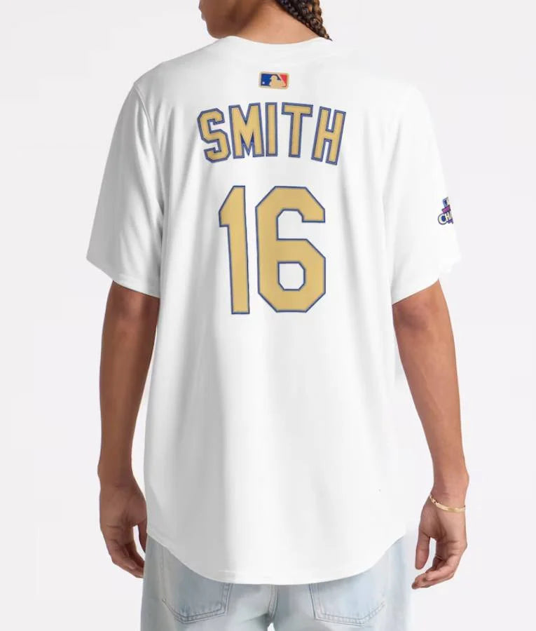 Los Angeles Dodgers 2025 White Gold Jersey