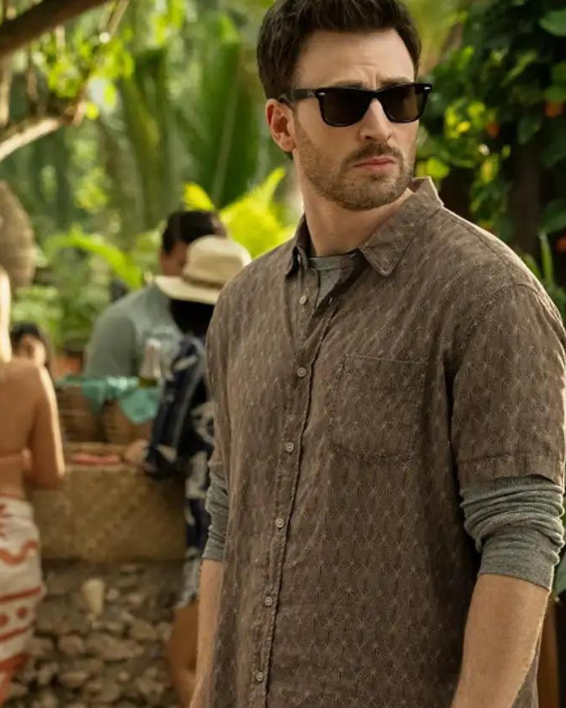 RedOne2024ChrisEvansBrownShirt
