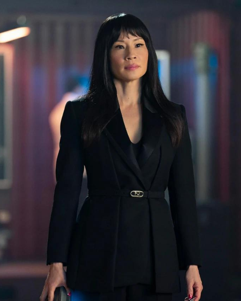 RedOne2024LucyLiuBlackCoat