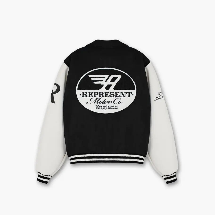 Represent Racing Team Black Varsity Jacket