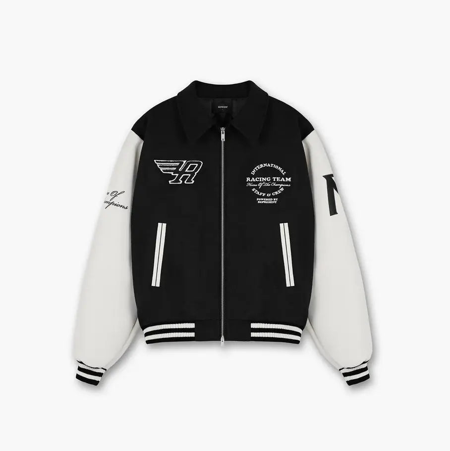 Represent Racing Team Black Varsity Jacket