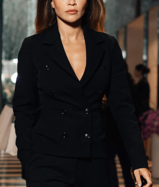 Rita Ora Black Blazer