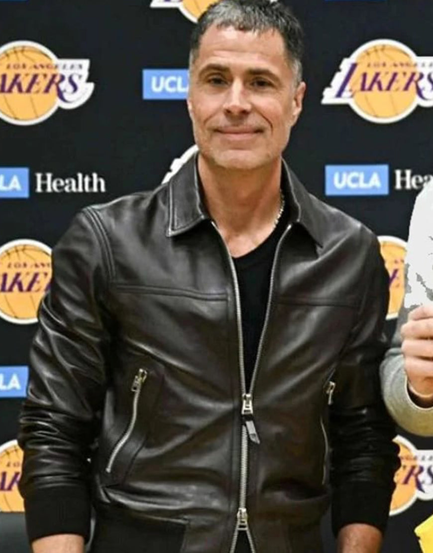 Rob Pelinka Leather Jacket