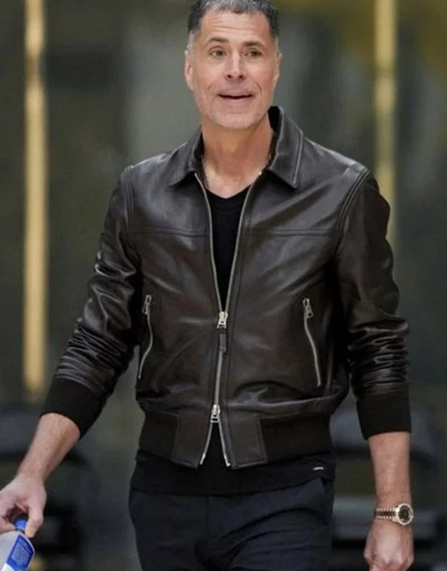 Rob Pelinka Leather Jacket