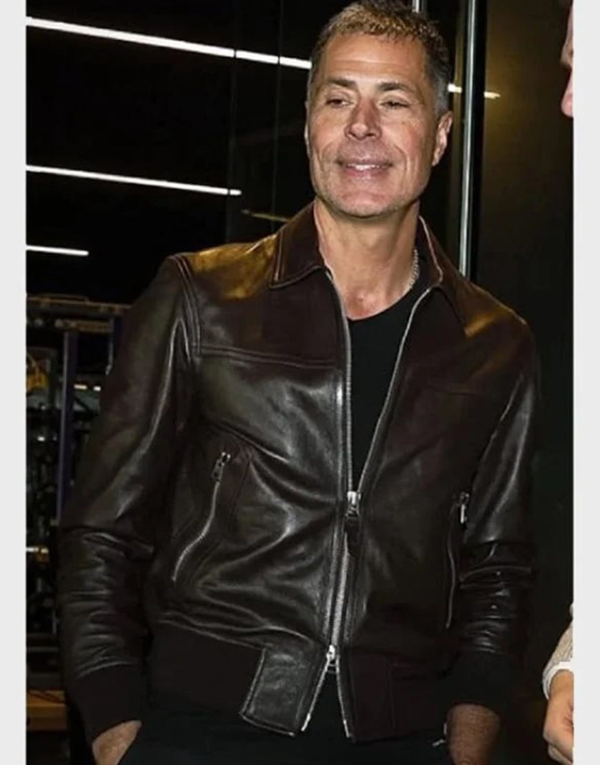 Rob Pelinka Leather Jacket