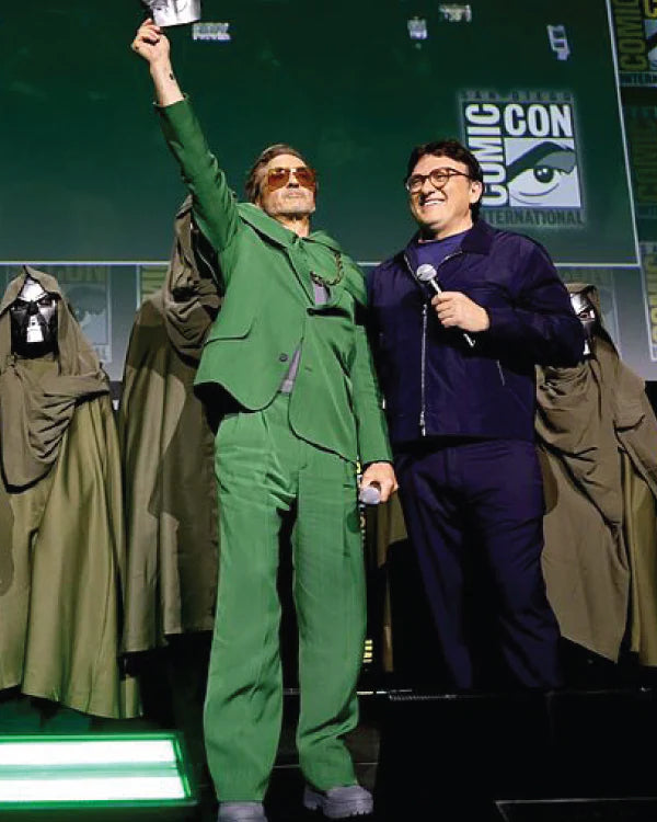 Robert Downey Jr Dr Doom Avengers Green Suit