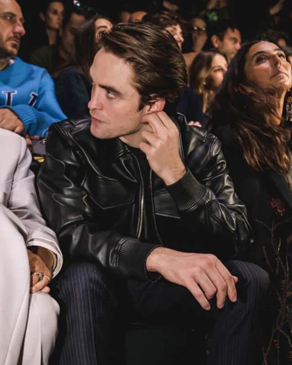Robert Pattinson Trucker Leather Jacket