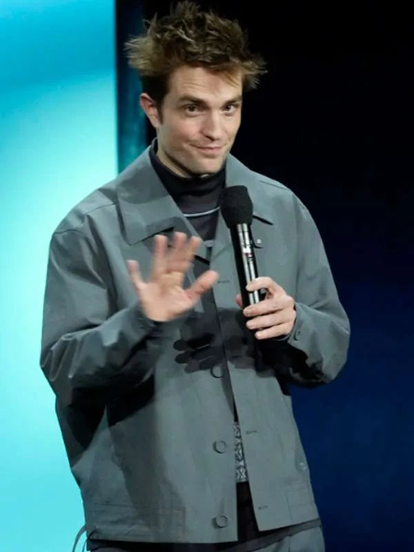 Robert Pattinson Mickey 17 Grey Jacket