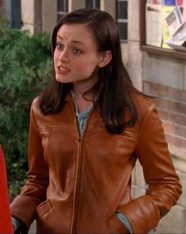Gilmore Girls Rory Brown Leather Jacket