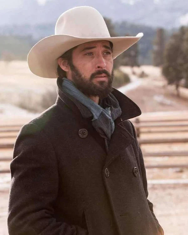 Ryan Bingham Yellowstone Walker Wool Pea Coat