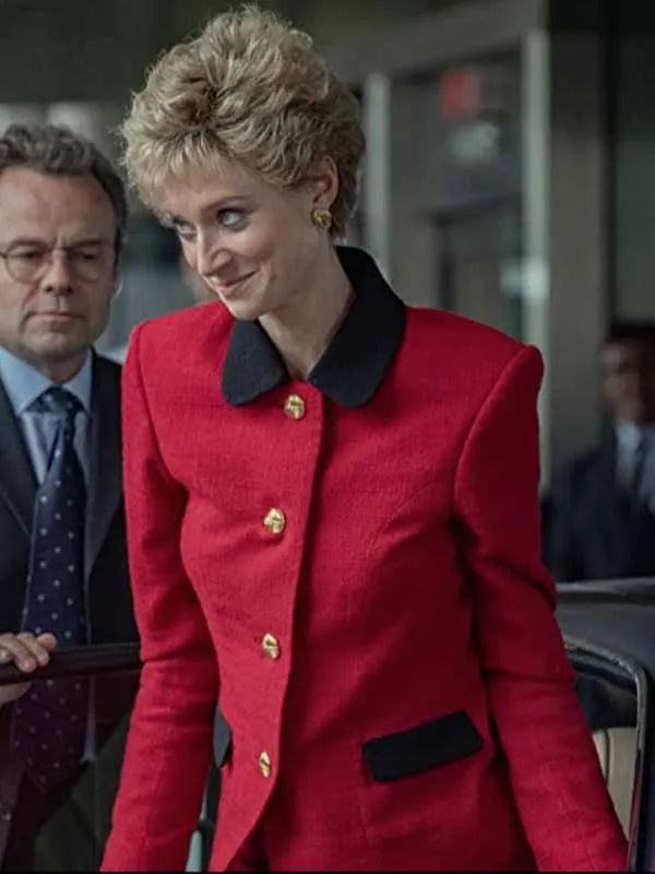 Princess Diana The Crown S05 Red Coat