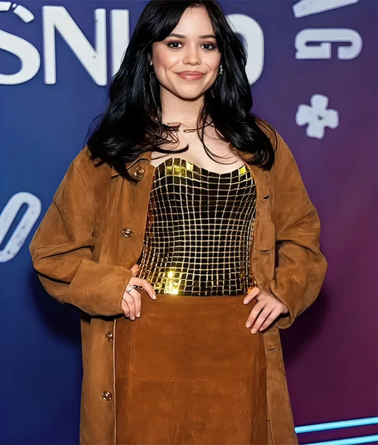 Jenna Ortega SNL 50 Homecoming Coat
