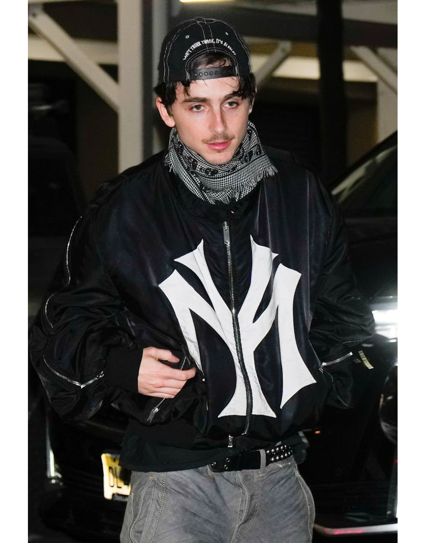 Timothée Chalamet SNL Afterparty Black Jacket