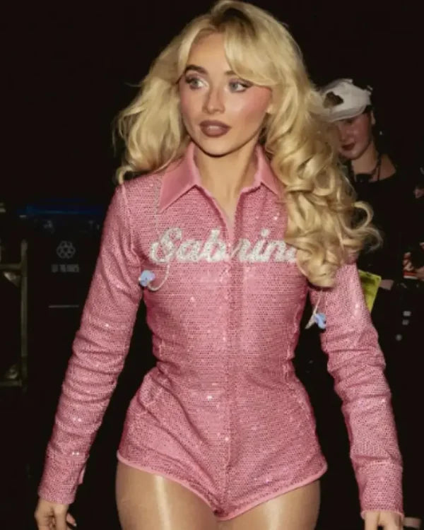 Sabrina Carpenter Lollapalooza Chicago Pink Bodysuit