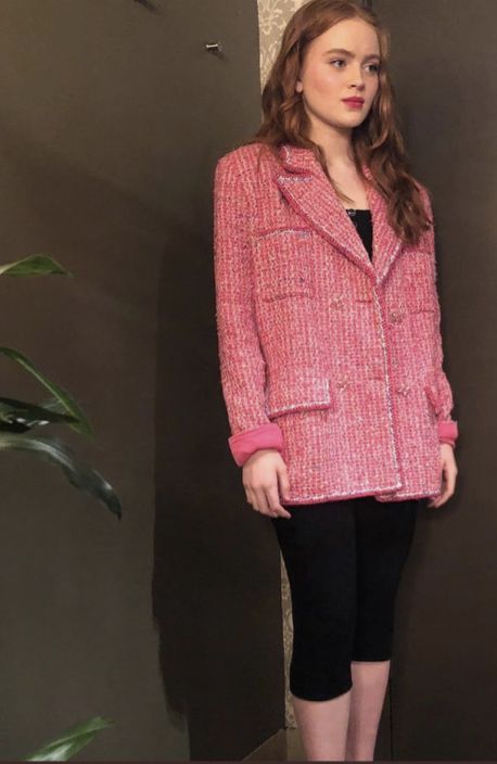 Sadie Sink The Tonight Show Pink Blazer