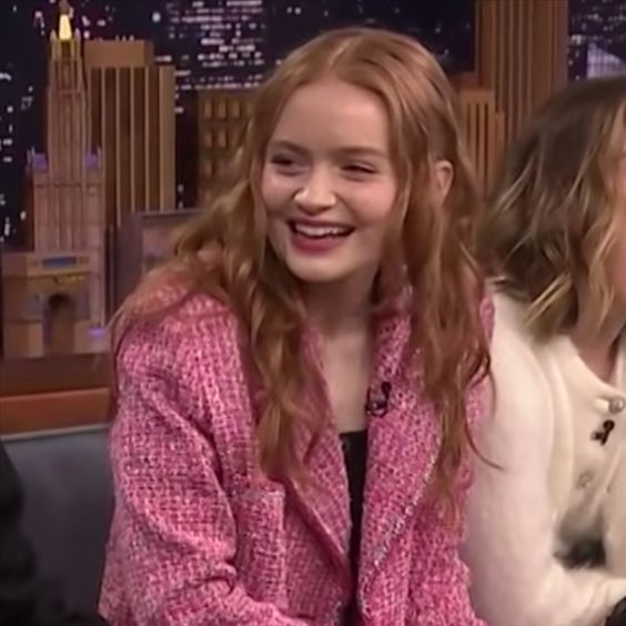 Sadie Sink The Tonight Show Pink Blazer