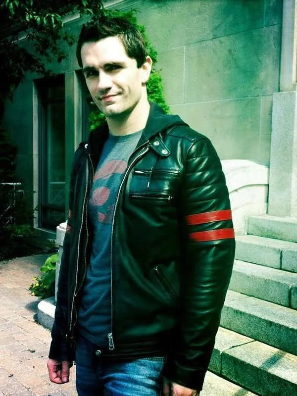 Sam Witwer Black Leather Jacket