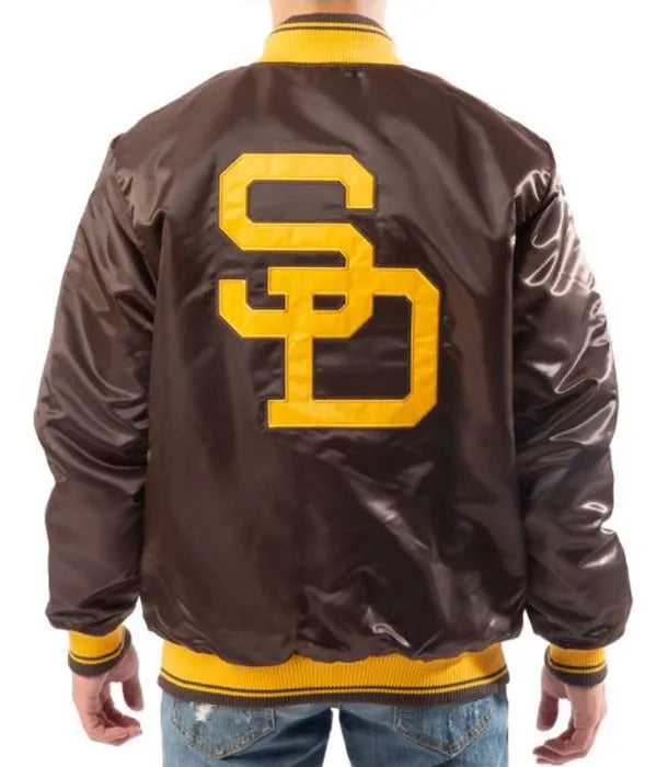 San Diego Padres Bomber Brown Jacket