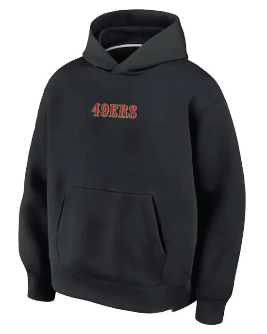 Dallas Jackets - San Francisco 49ers Black 2025 Rivalries Collection Oversized Fleece Hoodie