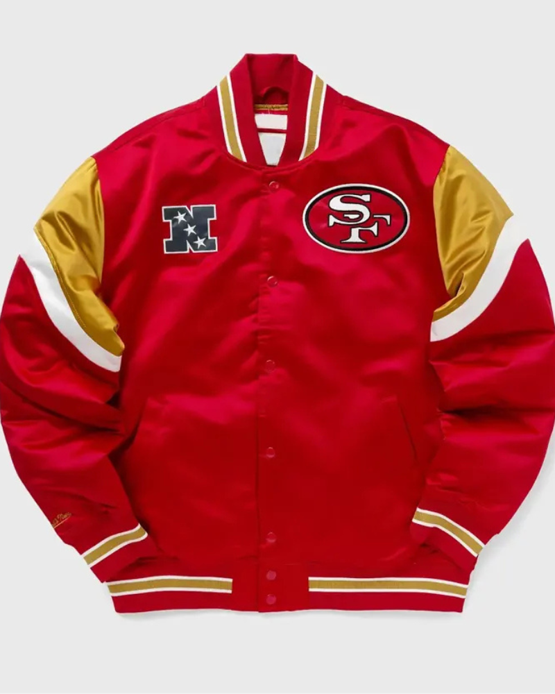 San Francisco 49ers Heavyweight Red Varsity Jacket