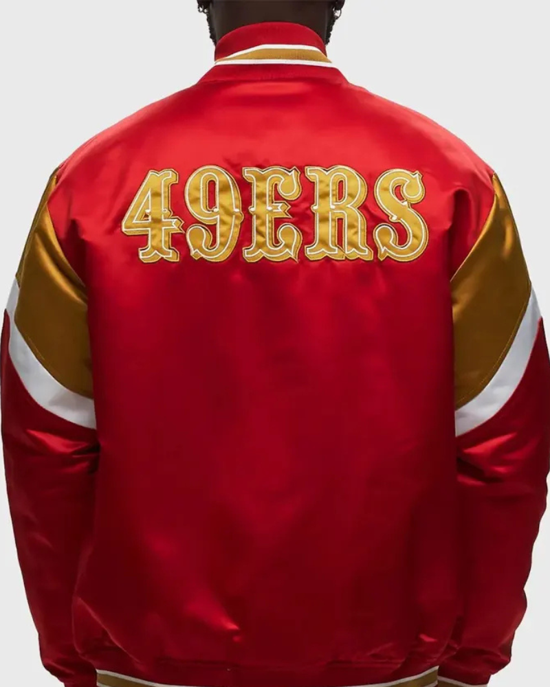 San Francisco 49ers Heavyweight Red Varsity Jacket