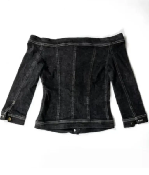 And Just Like That S03 Carrie Bradshaw Off Shoulder Denim Top