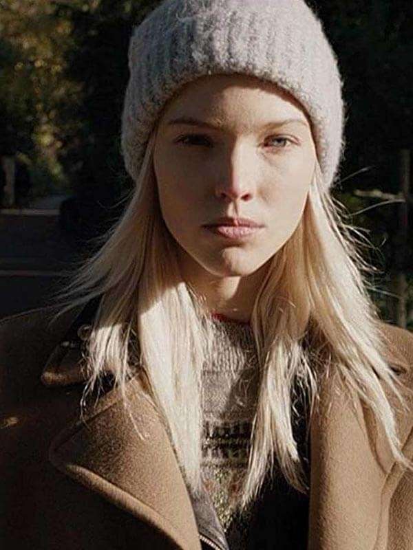 Sasha Luss Anna Brown Wool Coat