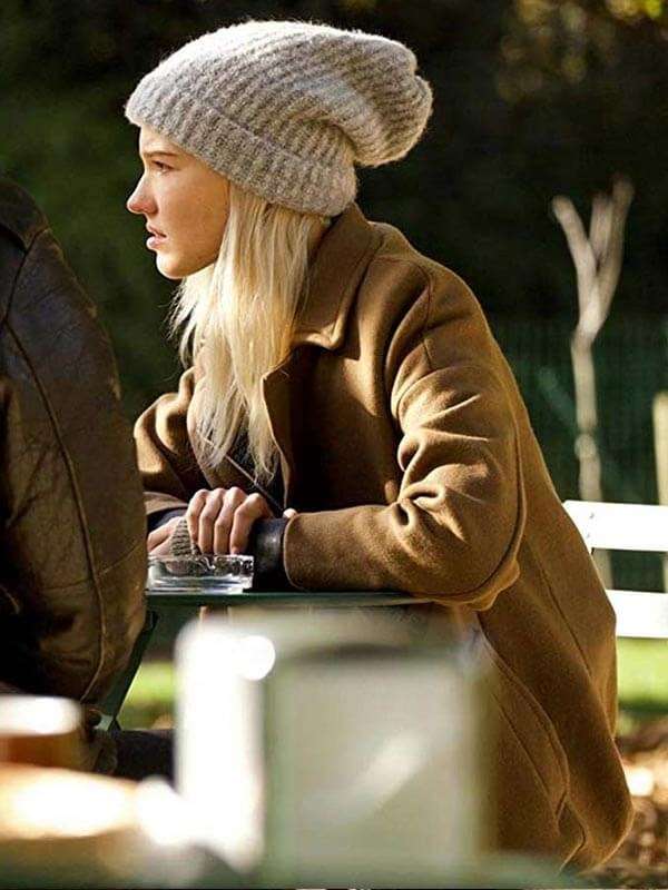 Sasha Luss Anna Brown Wool Coat