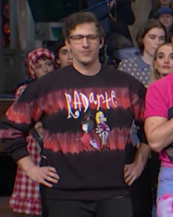 Saturday-Night-Live-Andy-Samberg-Tie-Dye-Radarte-Sweatshirt