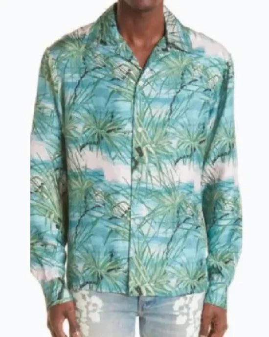 Dallas Jackets - Saturday Night Live Glen Powell Printed Shirt