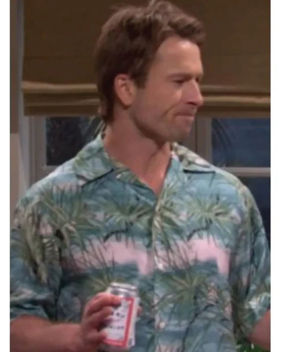 Dallas Jackets - Saturday Night Live Glen Powell Printed Shirt